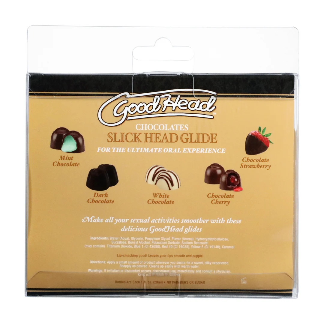 Doc Johnson GoodHead lubrificante al gusto di cioccolato, confezione da 5 - immagine 2