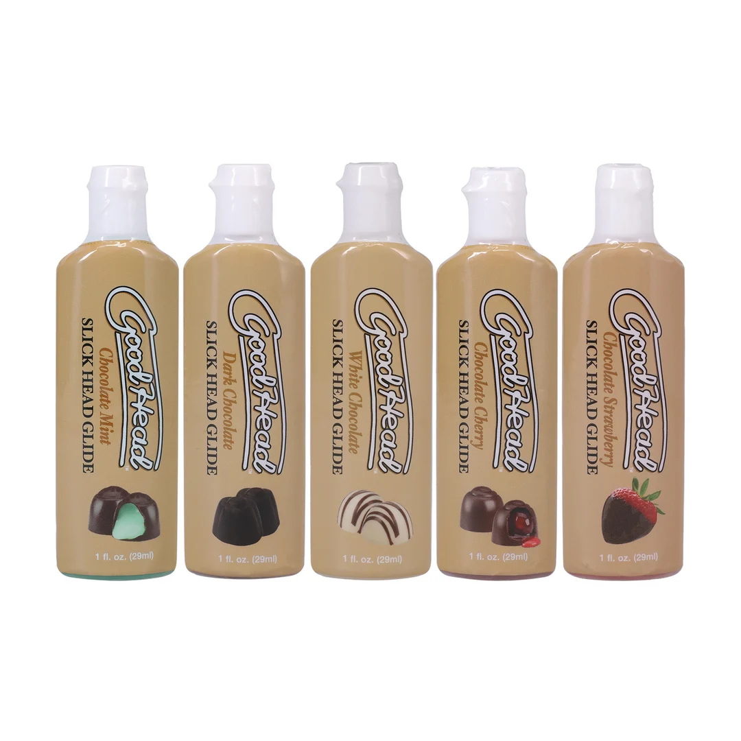 Doc Johnson GoodHead lubrificante al gusto di cioccolato, confezione da 5 - immagine 3