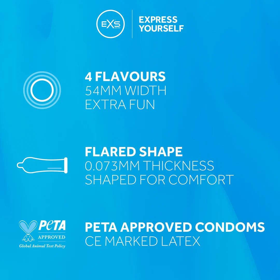 Preservativi EXS assortiti, 144 pezzi - immagine 3