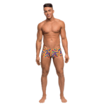 Slip da uomo, intimo sexy maschile con stampa Pride e pouch – Male Power - immagine 3