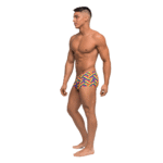 Slip da uomo, intimo sexy maschile con stampa Pride e pouch – Male Power - immagine 8