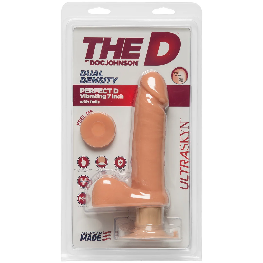 Dildo Doc Johnson Perfect D ULTRASKYN con testicoli - immagine 1