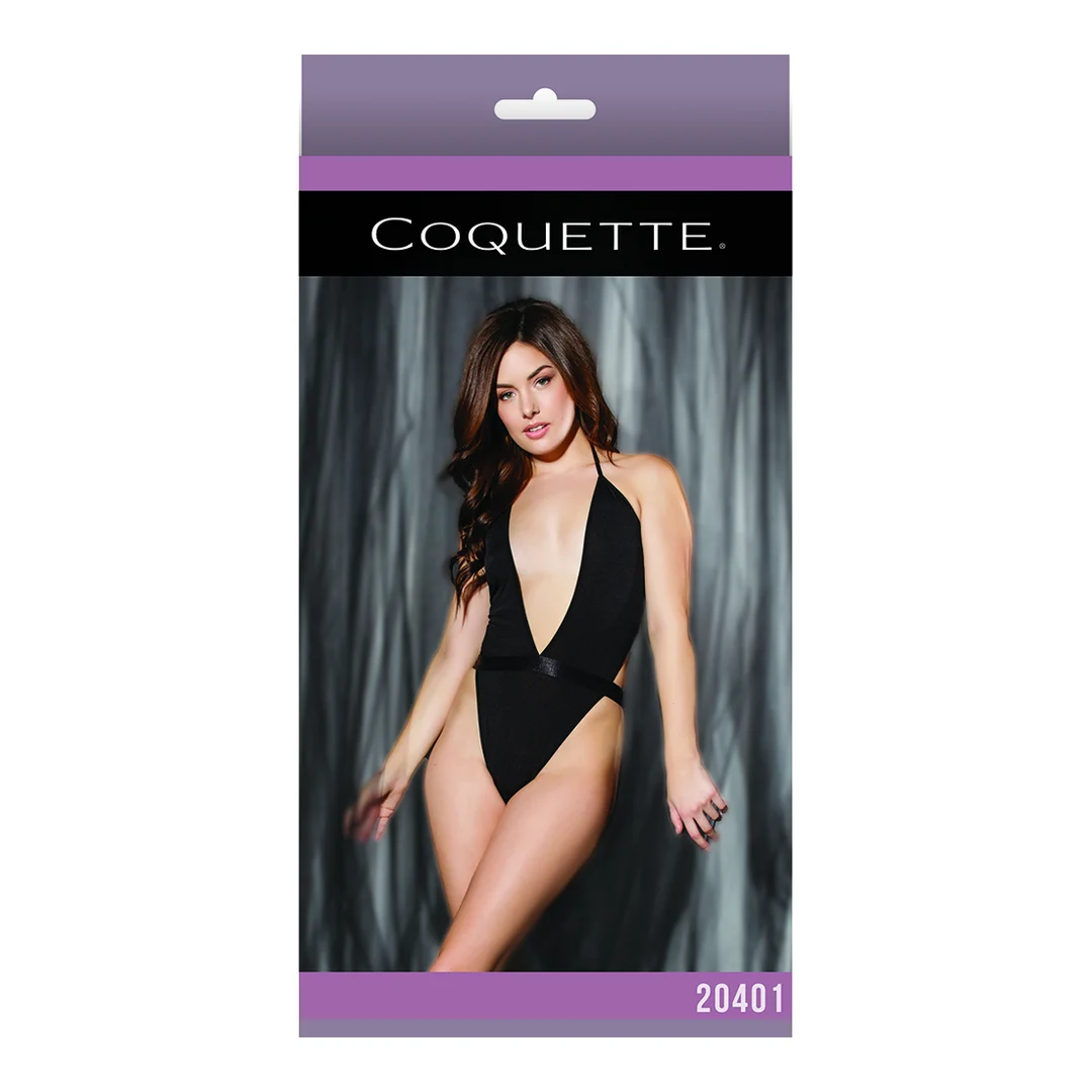 20401BLK-OS-2 Coquette Halter Teddy - immagine 1