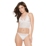 Bralette Coquette e slip con apertura inguinale - immagine 5