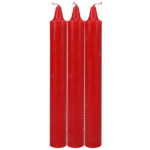 Candele giapponesi colanti, rosse, calde e sicure sulla pelle, sensazioni da gocce, unisex, Doc Johnson, 3 pezzi - immagine 2