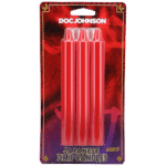 Candele giapponesi colanti, rosse, calde e sicure sulla pelle, sensazioni da gocce, unisex, Doc Johnson, 3 pezzi