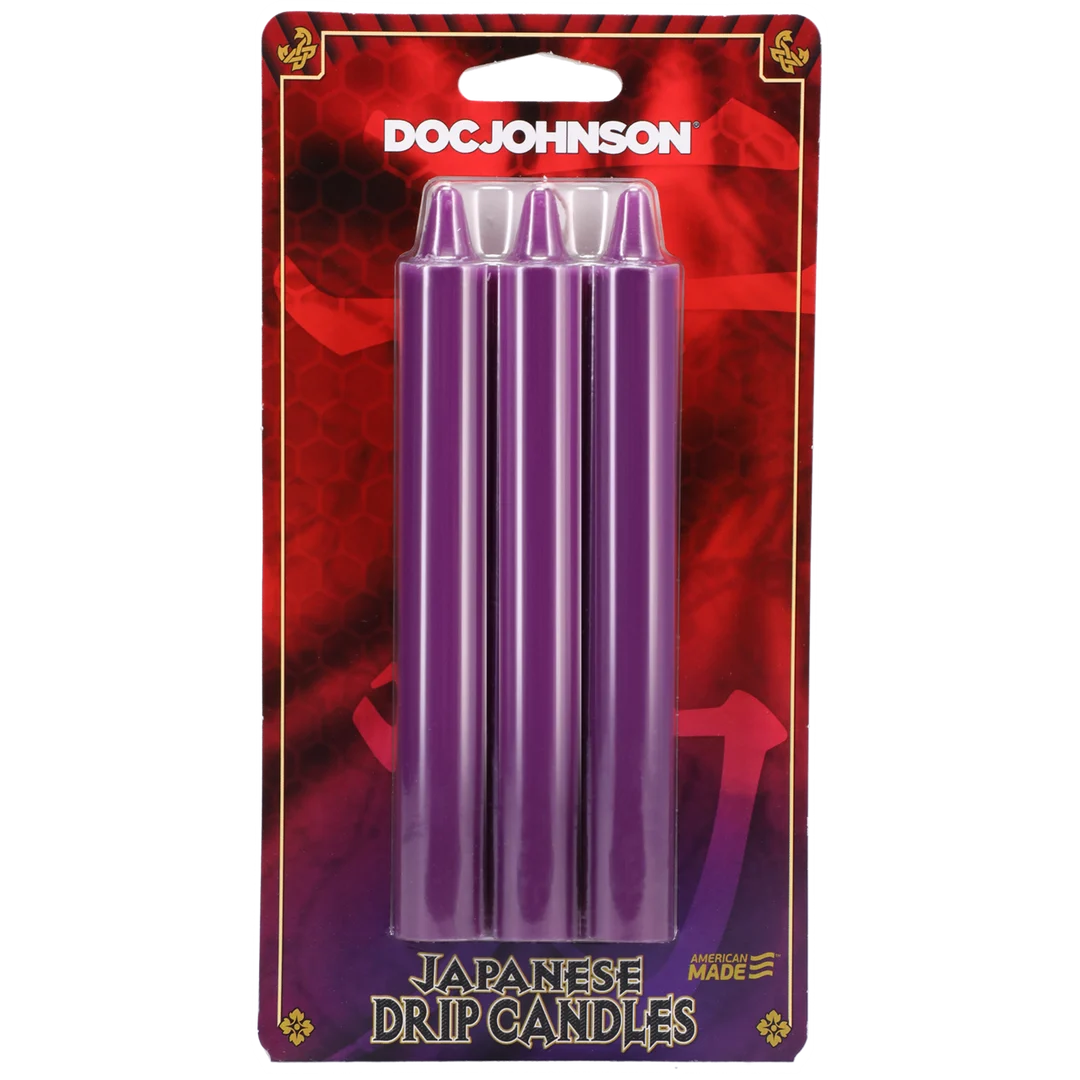 2101-06-CD-2 Candele giapponesi viola per drip play - immagine 1