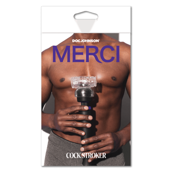 Doc Johnson Cock Stroker accessorio per vibratore wand, trasparente