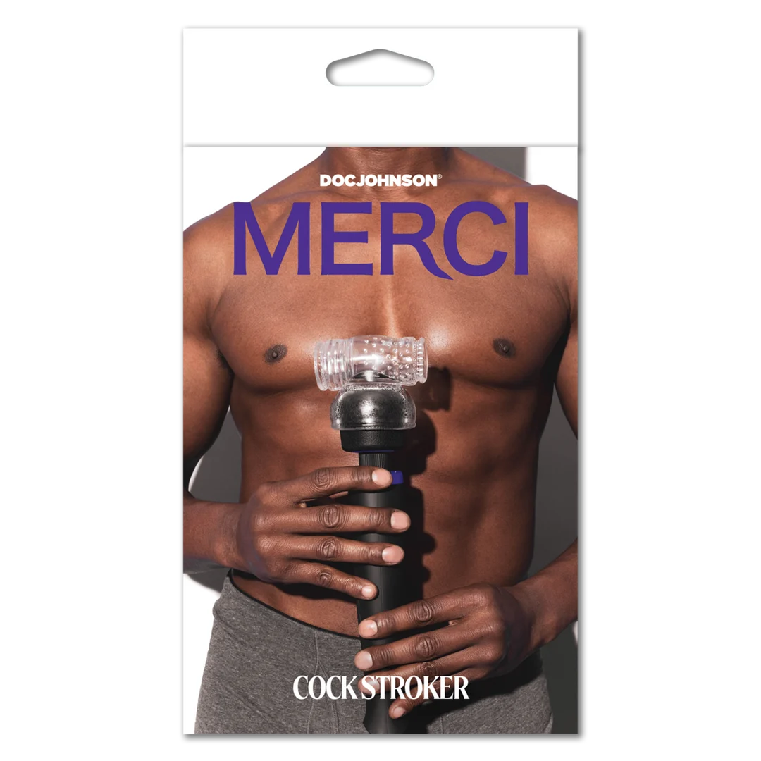 Doc Johnson Cock Stroker accessorio per vibratore wand, trasparente - immagine 1