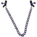 Pinze BDSM per capezzoli con presa regolabile – Pinze per capezzoli – Viola - immagine 2