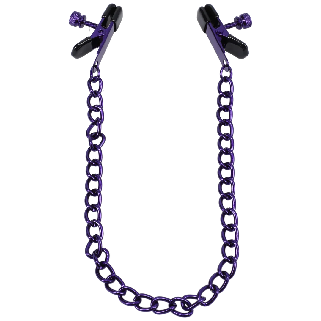 Pinze BDSM per capezzoli con presa regolabile – Pinze per capezzoli – Viola - immagine 3