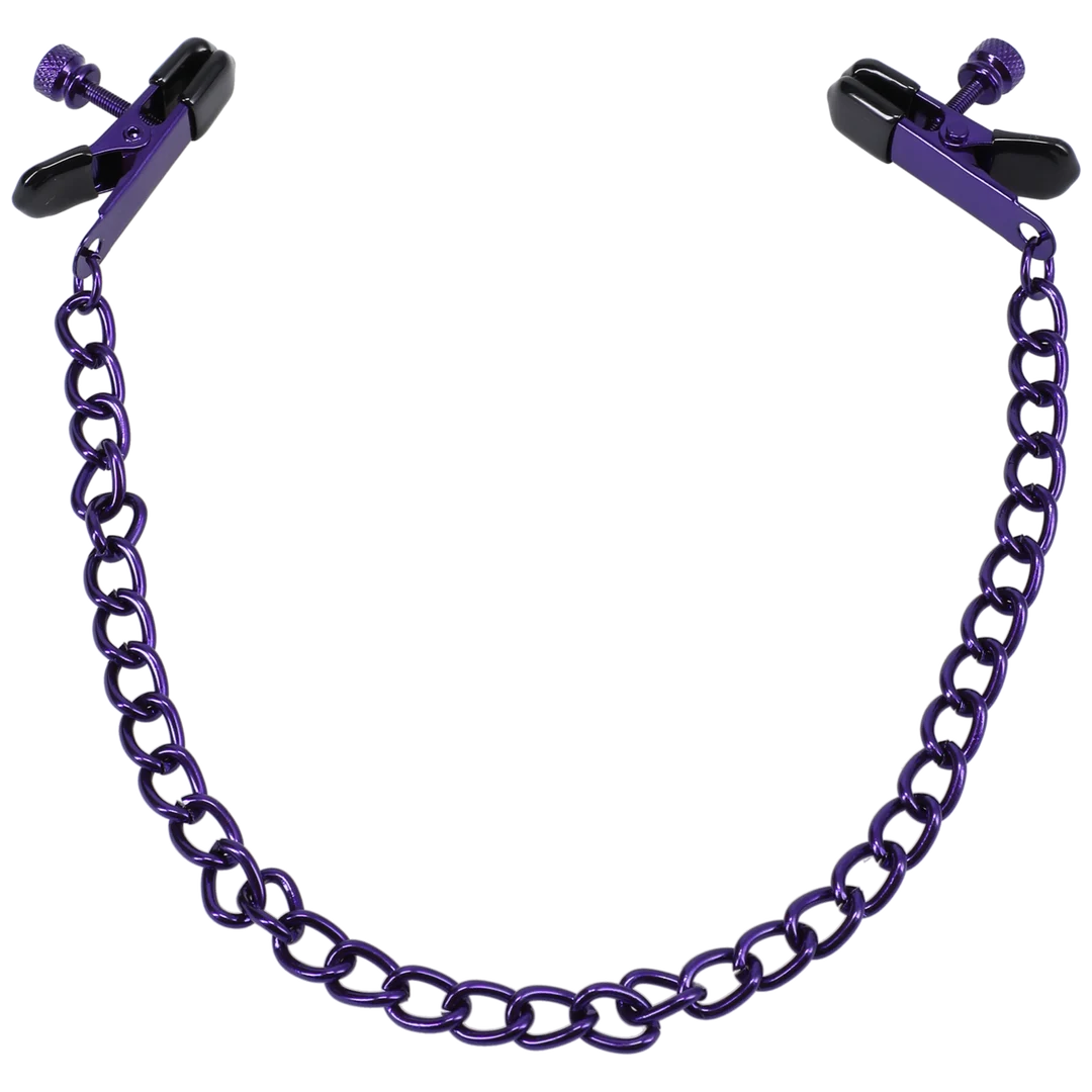 Pinze BDSM per capezzoli con presa regolabile – Pinze per capezzoli – Viola - immagine 5