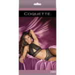 Top halter e shorts booty in rete Coquette - immagine 6