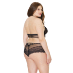 Top halter e shorts booty in rete Coquette - immagine 9