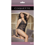 Sexy teddy plus size con cavallo scoperto e dettagli in pizzo per valorizzare le curve – LIN