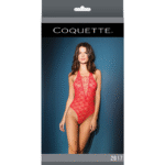Teddy rosso in pizzo Coquette