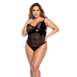 Body Mapalé effetto bagnato nero 1X/2X - immagine 4