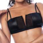 Set reggiseno due pezzi Mapalé Rock Star, L/XL, nero effetto bagnato - immagine 5