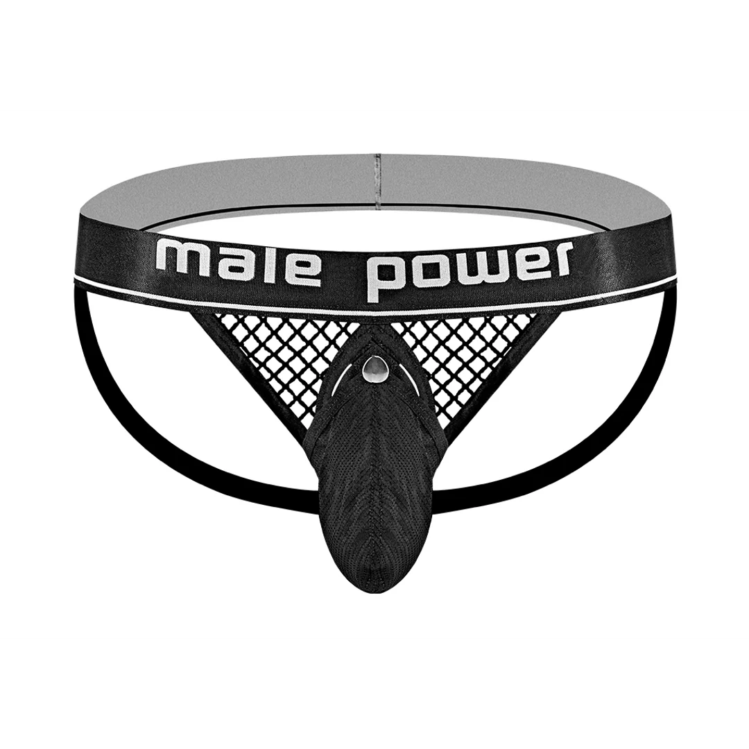 Sospensorio Male Power con anello fallico nero - immagine 11