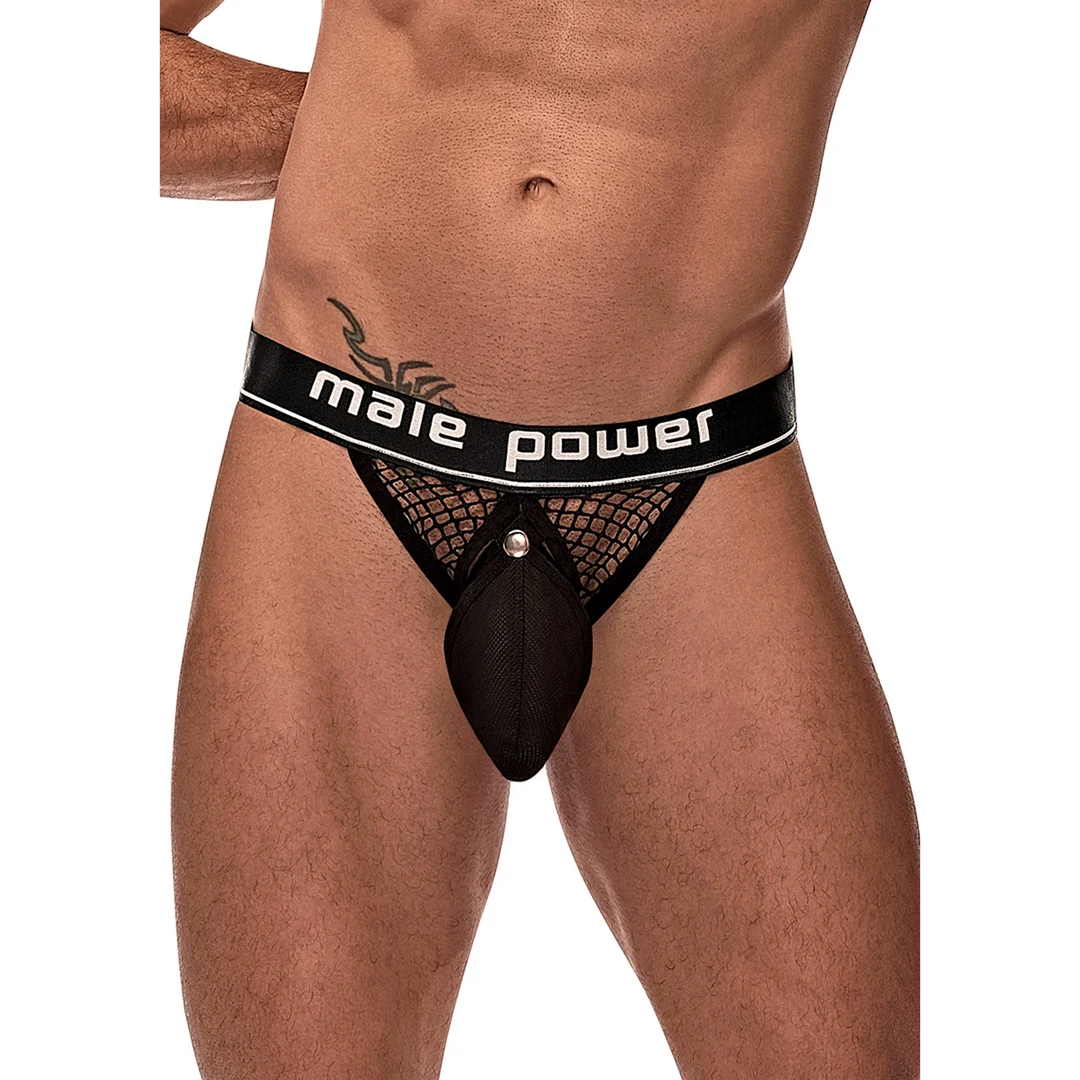 Sospensorio Male Power con anello fallico nero - immagine 18