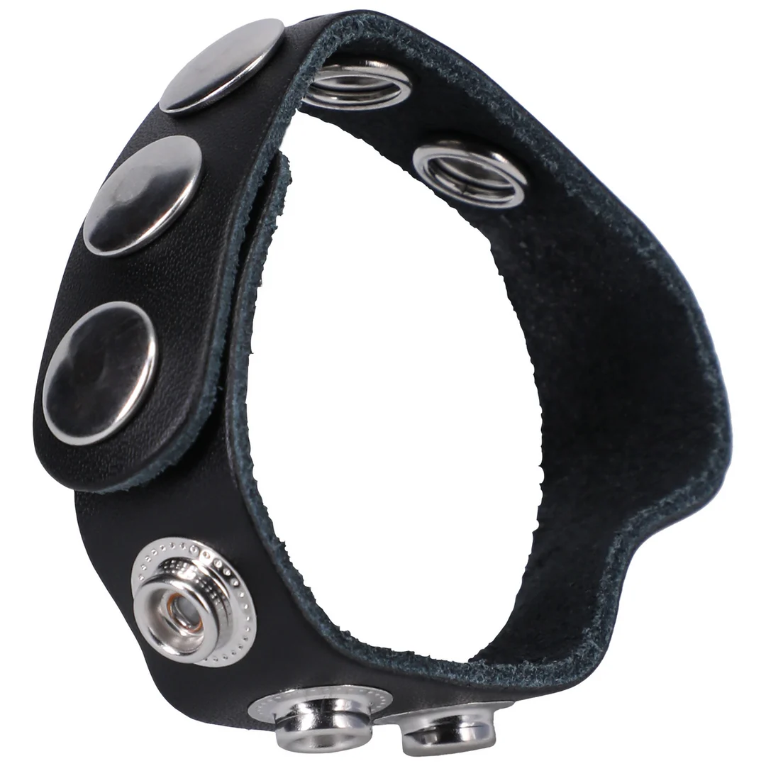 Doc Johnson The Leather 5 Snap anello fallico - immagine 2