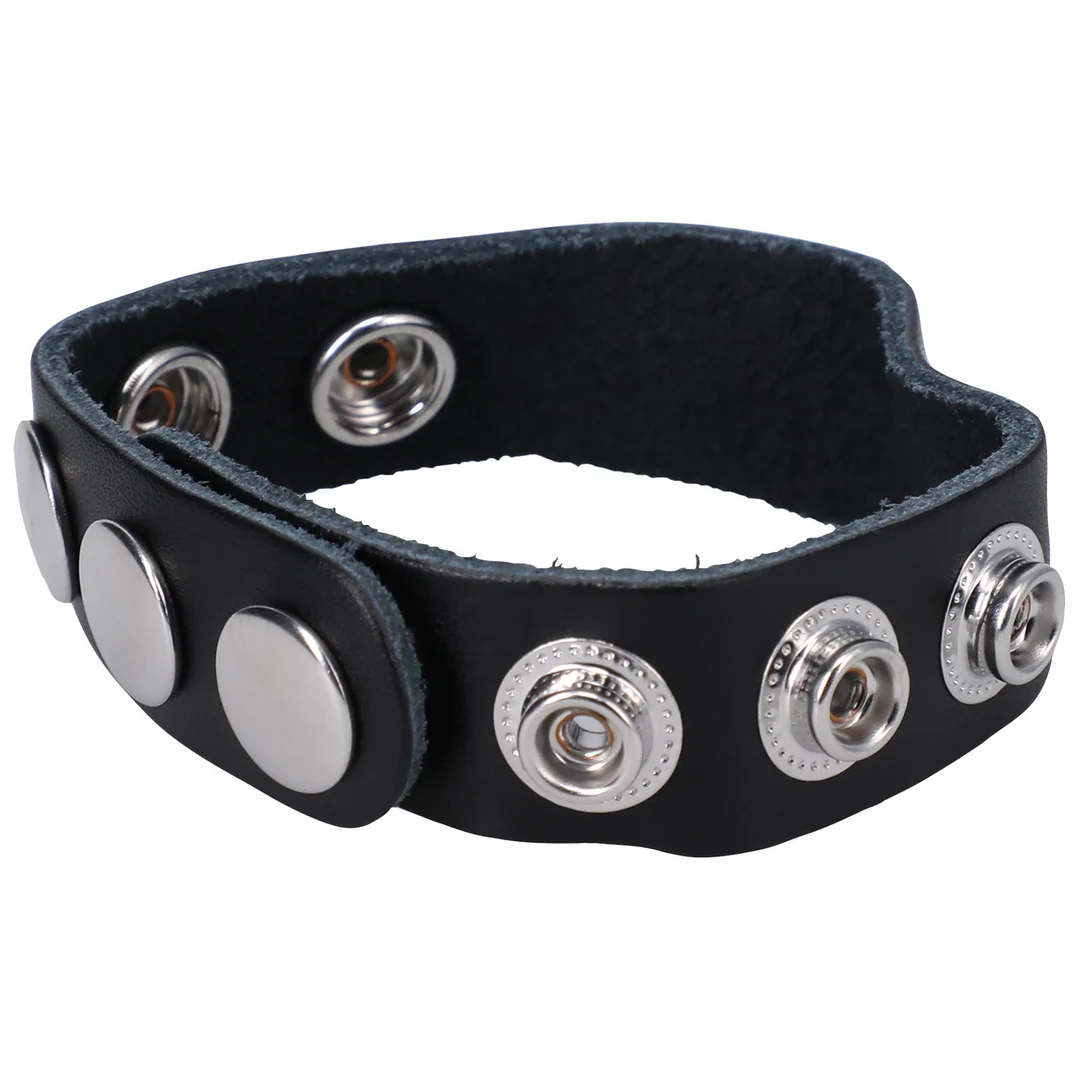 Doc Johnson The Leather 5 Snap anello fallico - immagine 5
