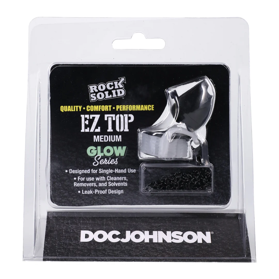 Doc Johnson Rock Solid EZ Top tappo Medium Glow in the Dark - immagine 1