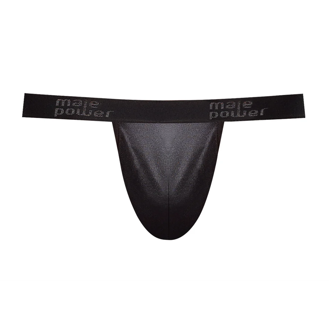 Jockstrap con finitura satinata ed elastico morbido in vita per sentirti sicuro di te – Male Power - immagine 4