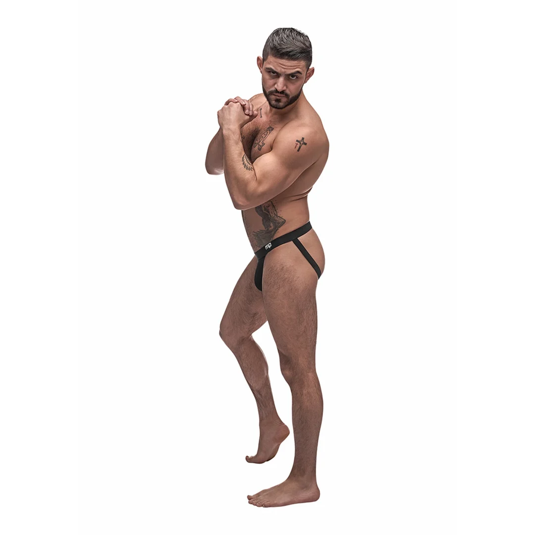 Jockstrap da uomo con pouch di sostegno e effetto lift per una silhouette atletica – Male Power - immagine 1