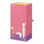 Vibratore wand Satisfyer controllato tramite app con accessori intercambiabili Satisfyer, bianco