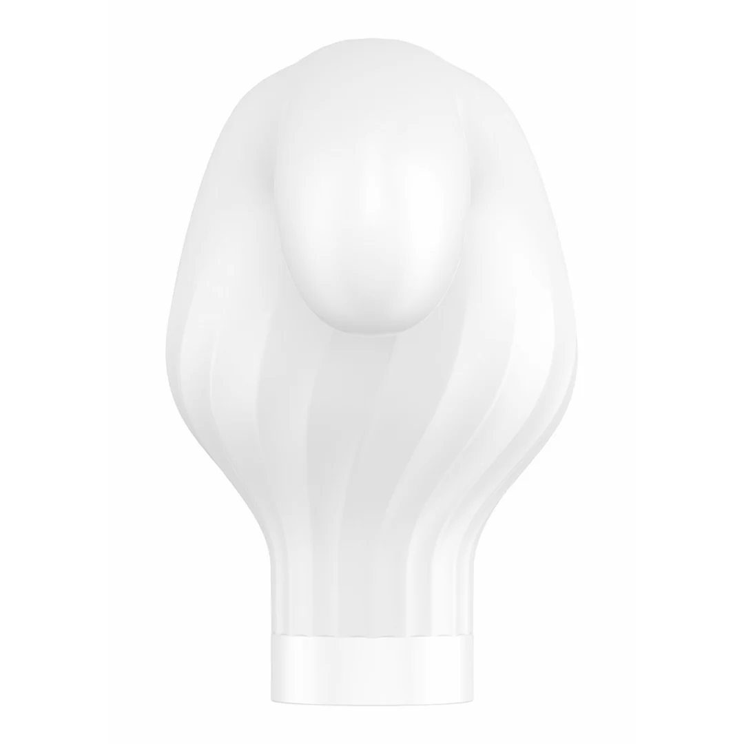 Vibratore wand Satisfyer controllato tramite app con accessori intercambiabili Satisfyer, bianco - immagine 4