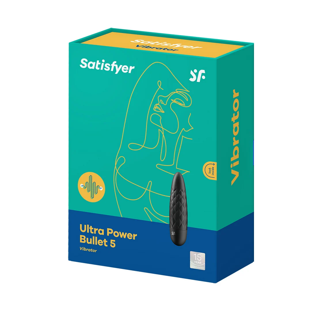 Mini vibratore Satisfyer – punta mirata e texture punteggiata – Satisfyer nero - immagine 1