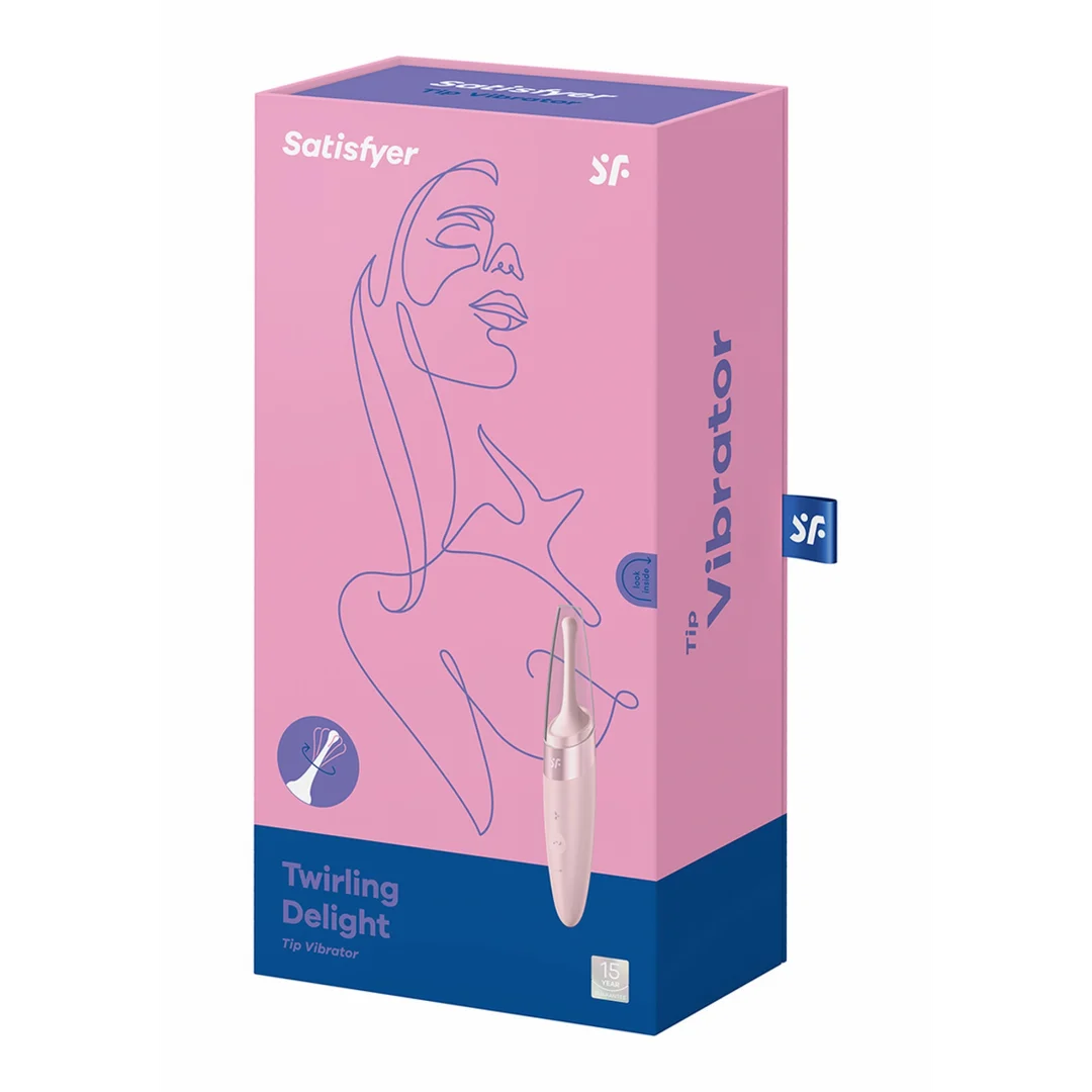 Vibratore Bullet Satisfyer con punta rotante – rosa antico - immagine 1