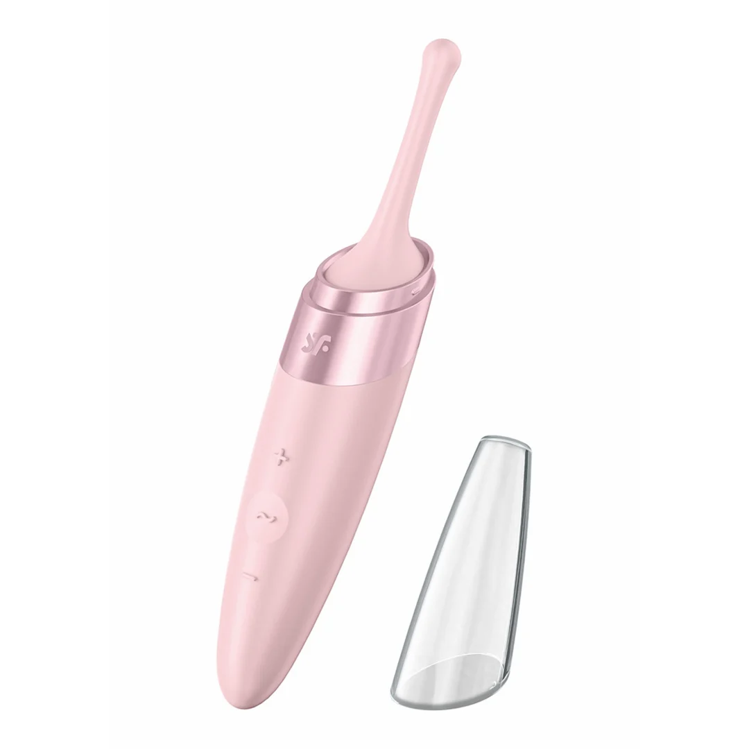 Vibratore Bullet Satisfyer con punta rotante – rosa antico - immagine 2