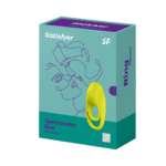 Anello fallico vibrante con stimolatore clitorideo – Spectaculaire – Anello fallico vibrante a doppia fascia – Verde neon