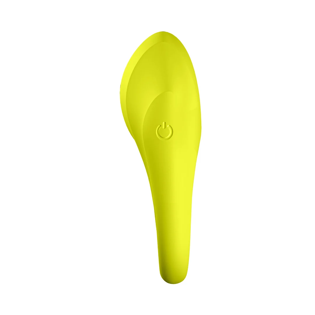 Anello fallico vibrante con stimolatore clitorideo – Spectaculaire – Anello fallico vibrante a doppia fascia – Verde neon - immagine 3