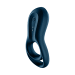 Anello vibrante con stimolazione extra – Epic Duo Ring - Anello vibrante a doppia fascia - Blu scuro - immagine 5