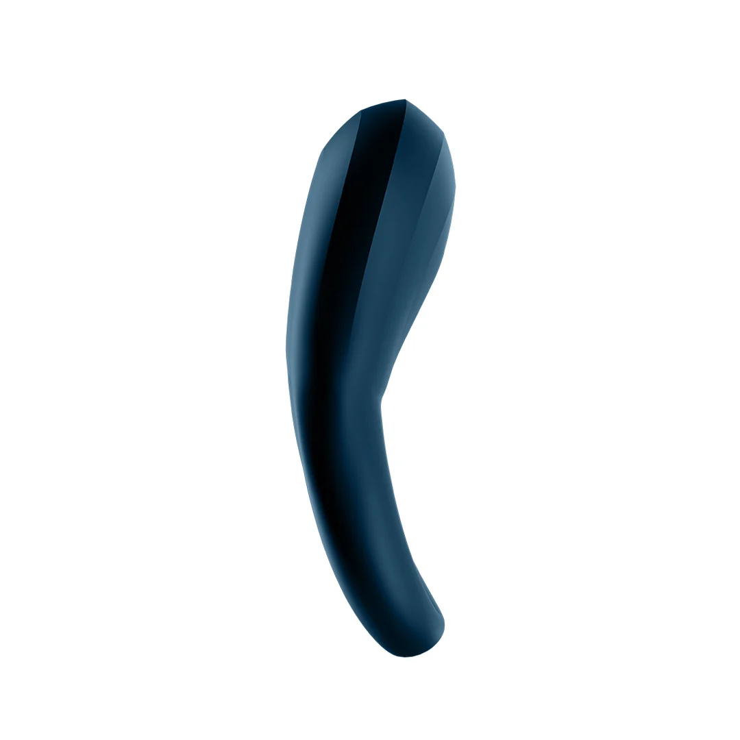 Anello vibrante con stimolazione extra – Epic Duo Ring - Anello vibrante a doppia fascia - Blu scuro - immagine 2