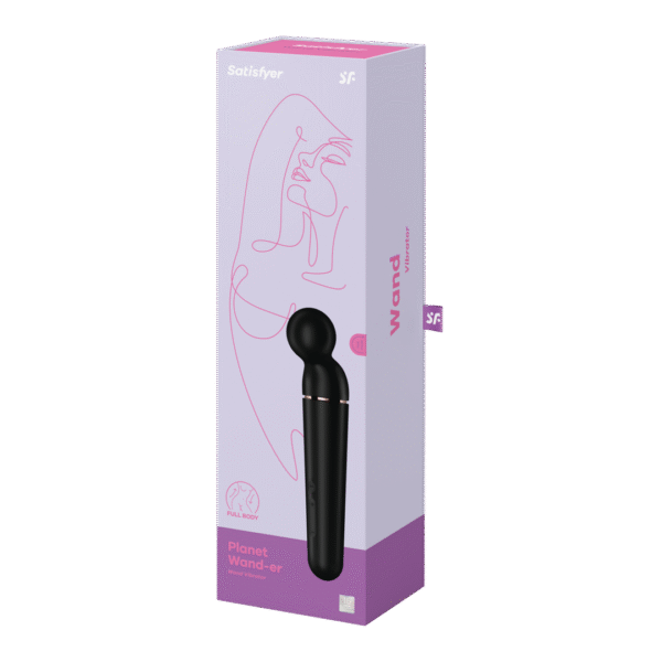 Satisfyer wand vibrator, 10 programmi e 6 livelli di intensità, Satisfyer nero e oro rosa