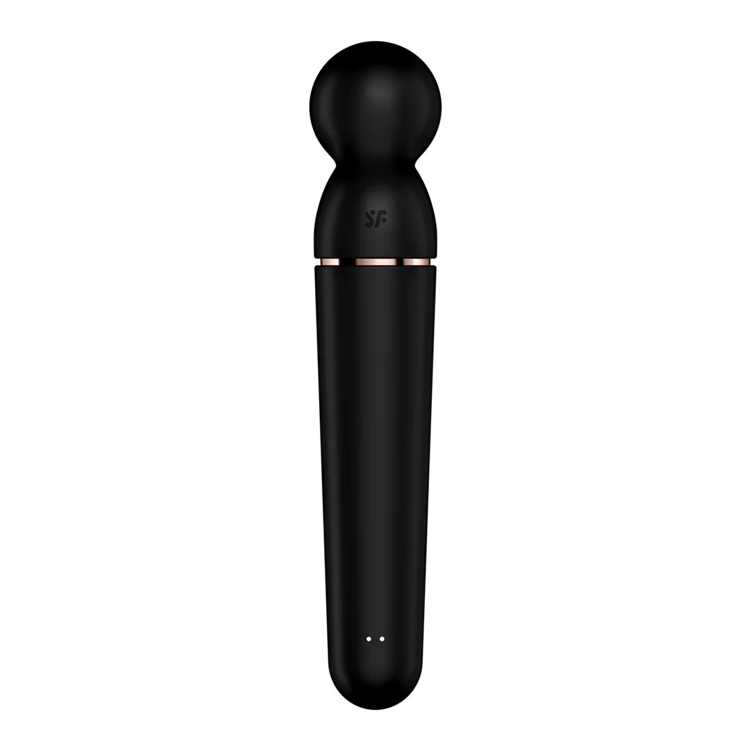 Satisfyer wand vibrator, 10 programmi e 6 livelli di intensità, Satisfyer nero e oro rosa - immagine 3