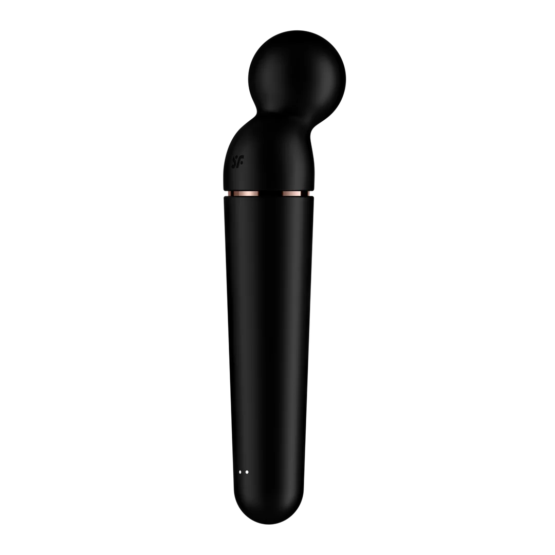 Satisfyer wand vibrator, 10 programmi e 6 livelli di intensità, Satisfyer nero e oro rosa - immagine 4