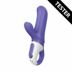 Satisfyer, viola, vibratore rabbit per stimolare contemporaneamente il punto G e il clitoride