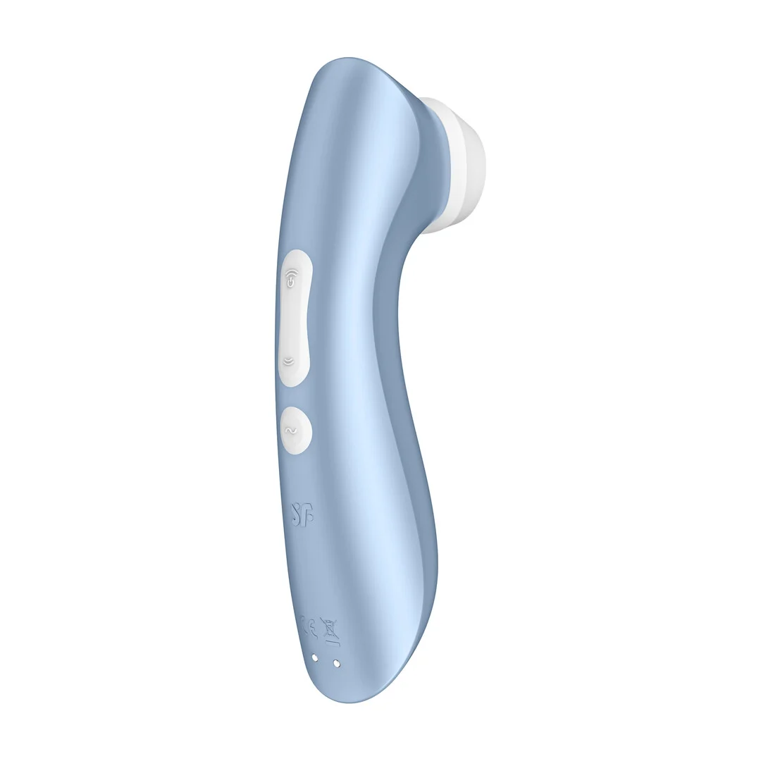 Vibratore clitorideo Satisfyer con tecnologia Airpulse, blu - immagine 2