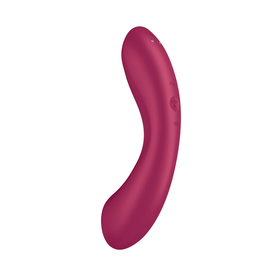 Satisfyer vibratore doppio con Air Pulse, rosso - immagine 3