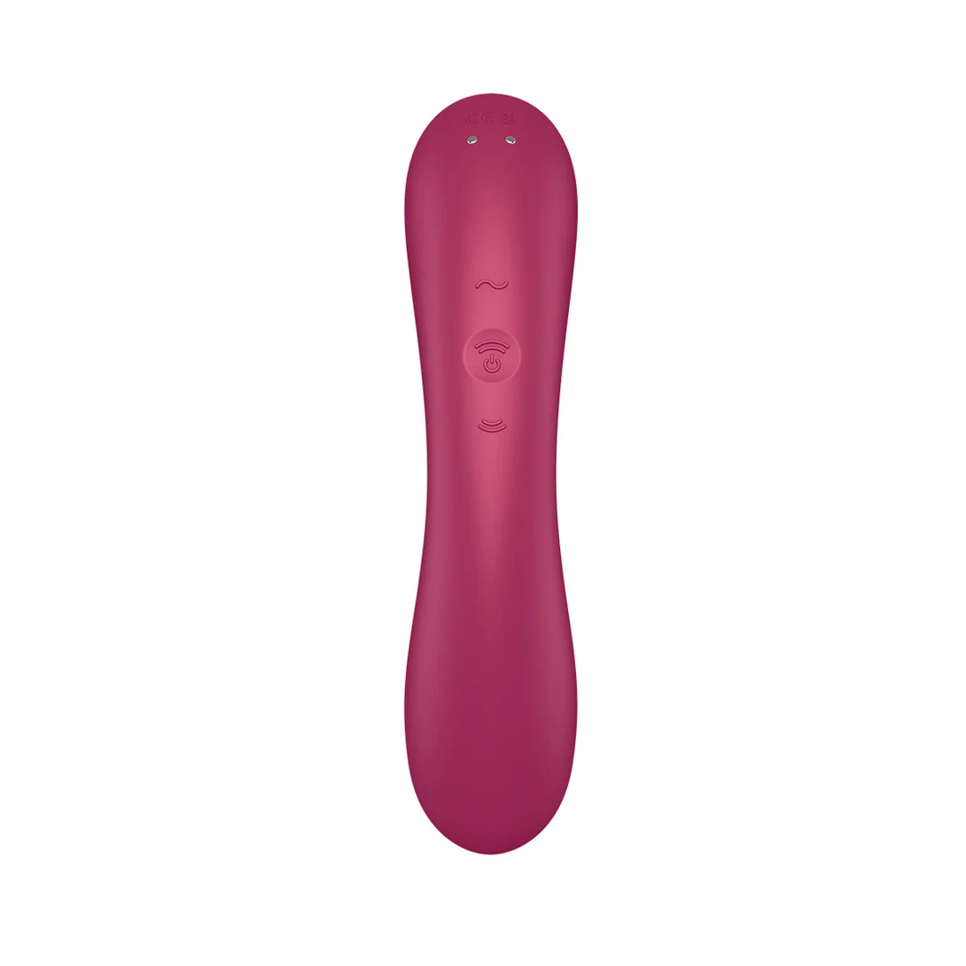 Satisfyer vibratore doppio con Air Pulse, rosso - immagine 4
