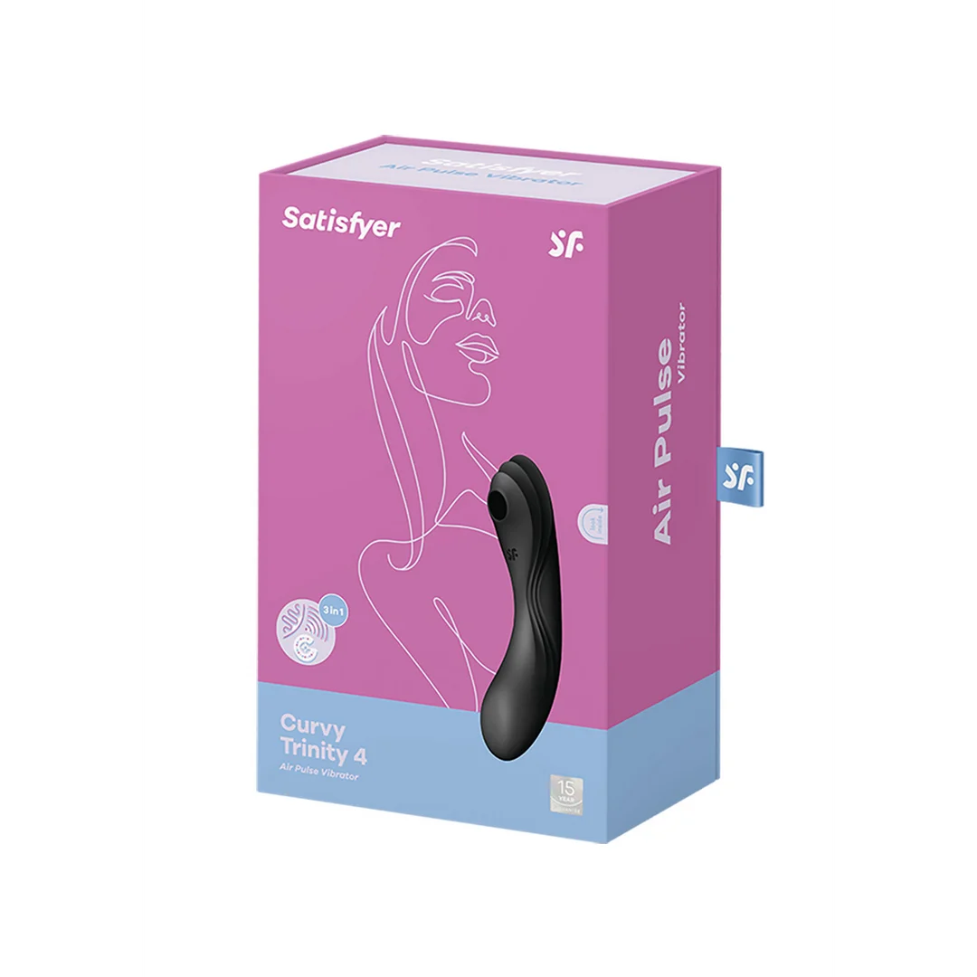 Satisfyer Curvy Trinity 4, vibratore per il punto G con 11 onde di impulsi d'aria - immagine 1