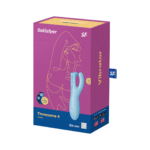 Vibratore da appoggio Satisfyer Threesome 4Plus blu con app