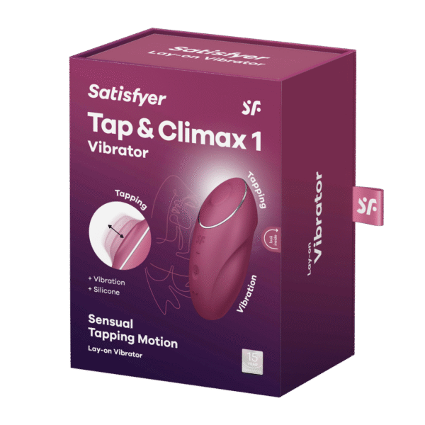 Satisfyer vibratore clitorideo con 11 programmi di tapping e vibrazione – Tap en Climax 1