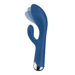 Vibratore rabbit Satisfyer: testa rotante e vibrazioni potenti, blu - immagine 6