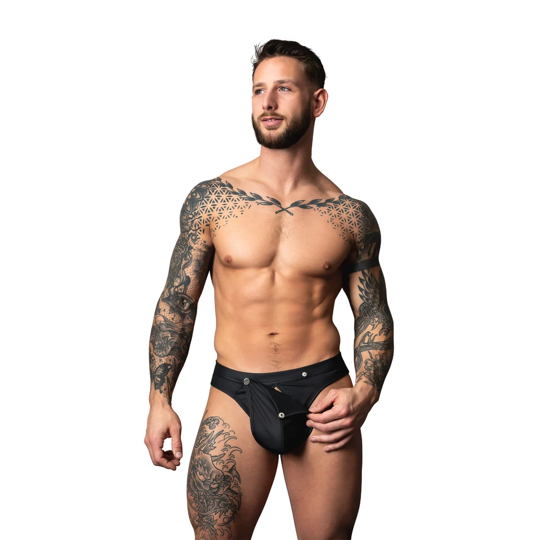 Male Power Snap Off Tanga - immagine 4